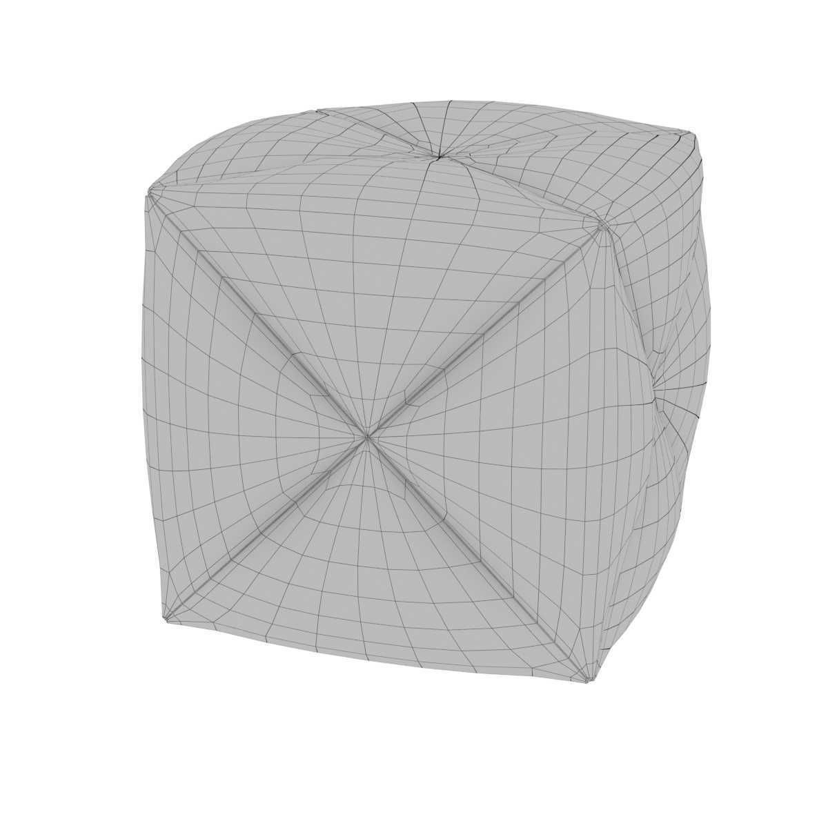 Palecek Fritz Rope Square Ottoman 3D model_6