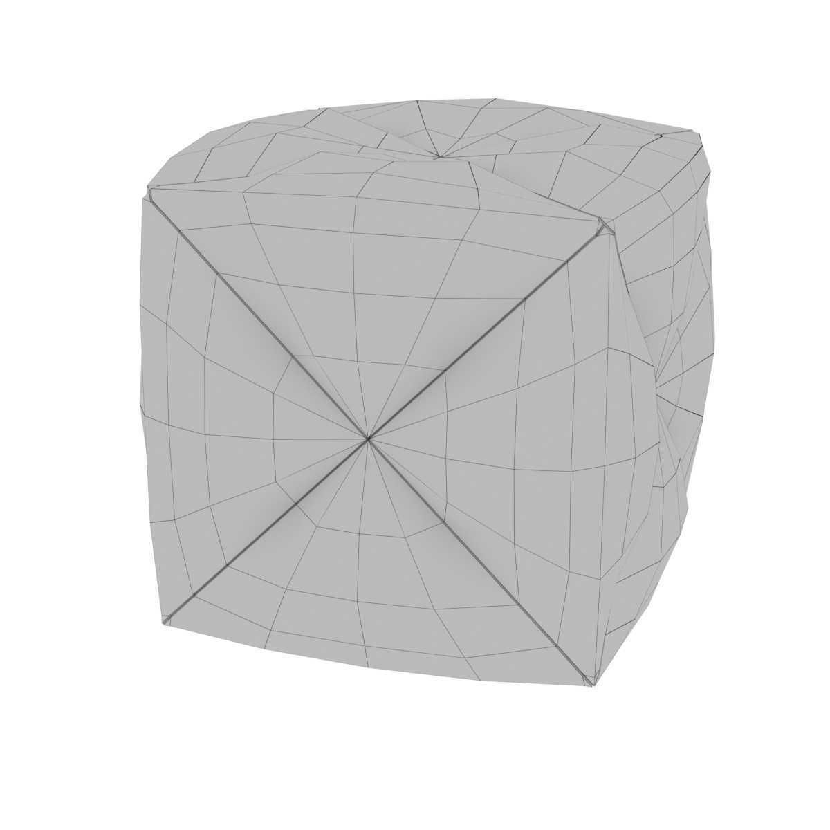 Palecek Fritz Rope Square Ottoman 3D model_5