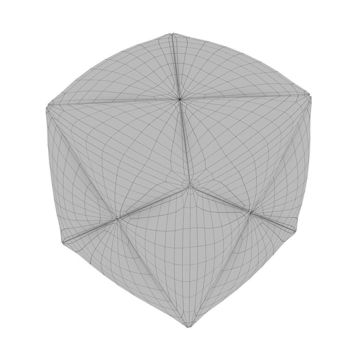 Palecek Fritz Rope Square Ottoman 3D model_7