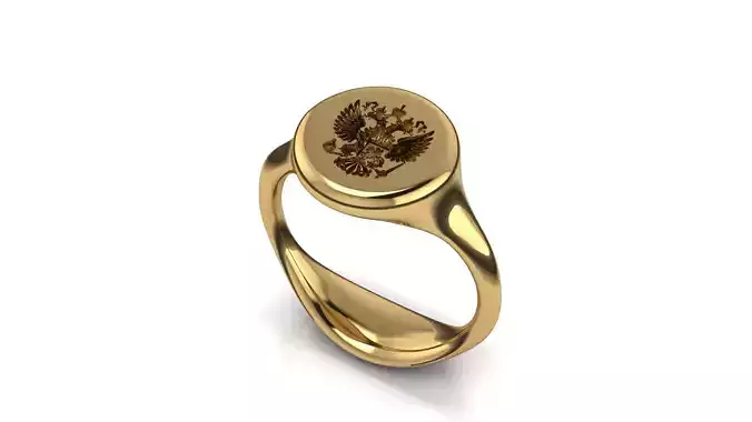 men ring 19 seal ring 3D print model