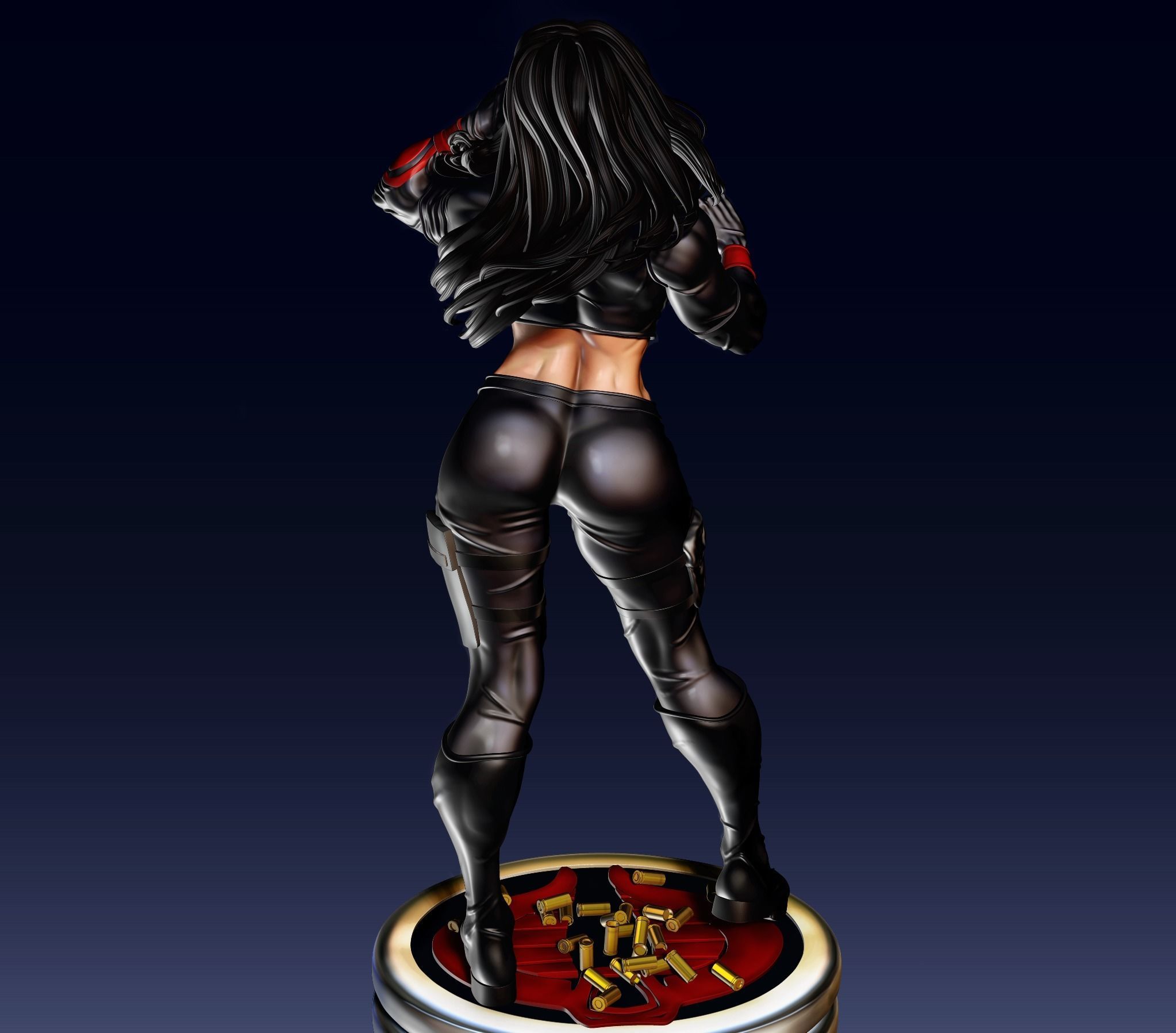 Baroness 3D print avengers female statue 3D print model_3