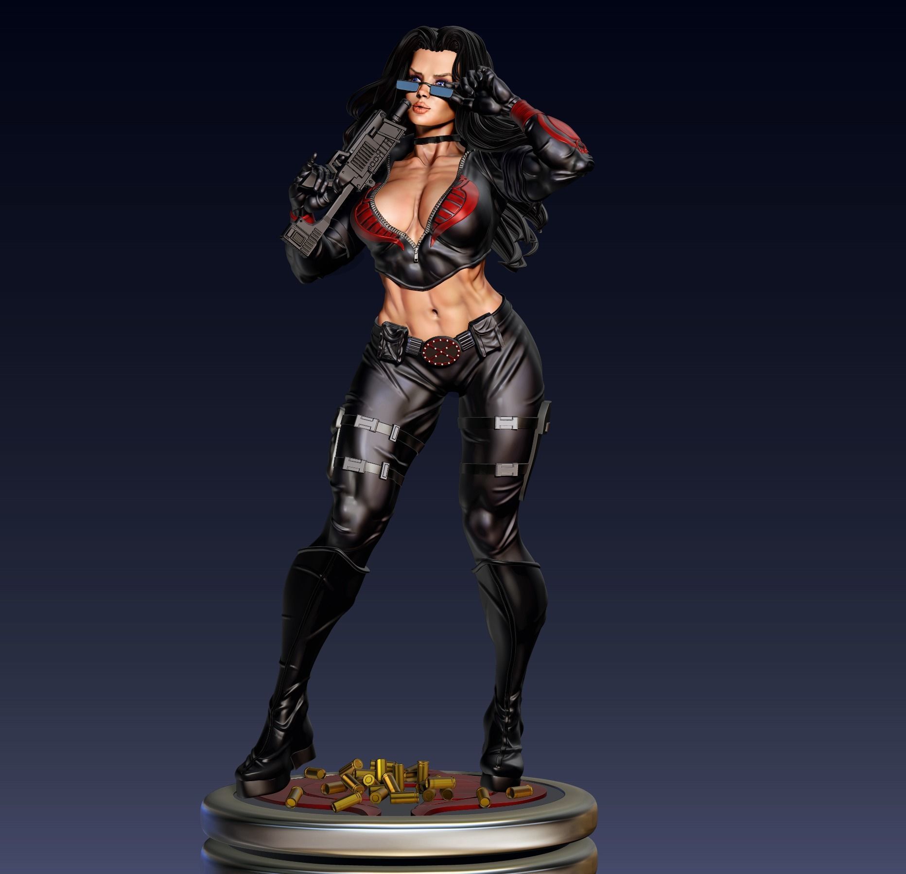 Baroness 3D print avengers female statue 3D print model_1