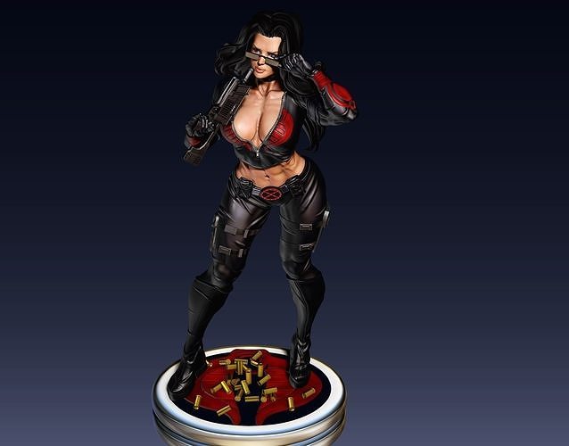 Baroness 3D print avengers female statue 3D print model