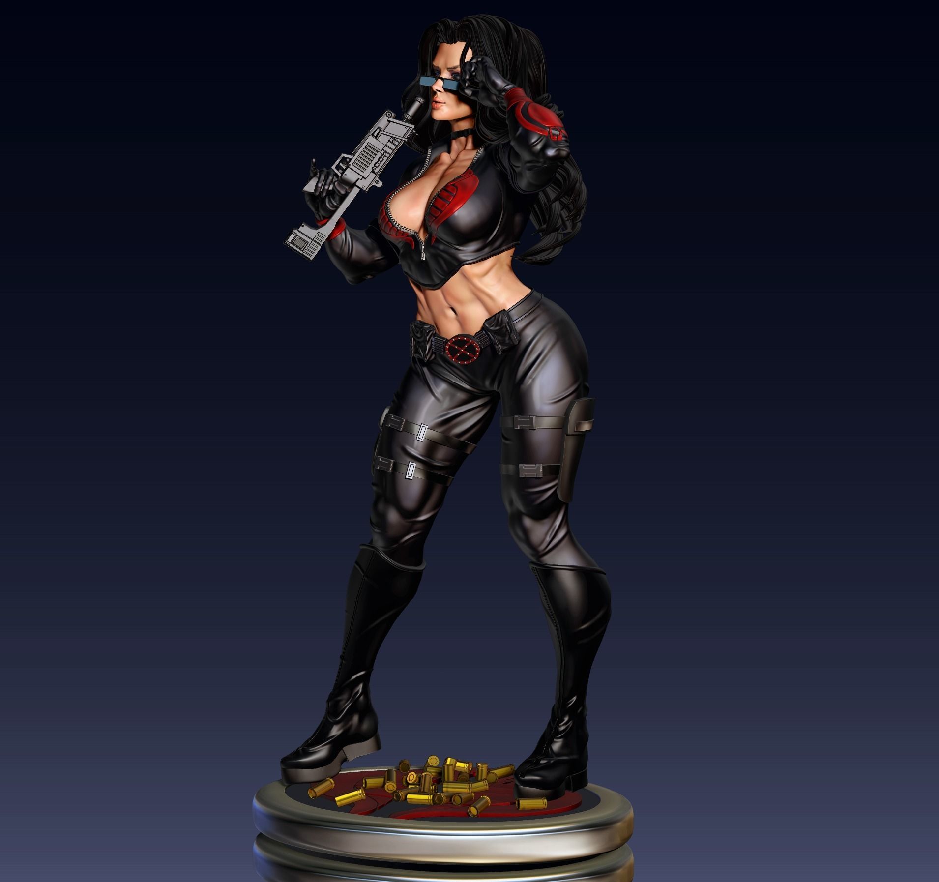 Baroness 3D print avengers female statue 3D print model_2
