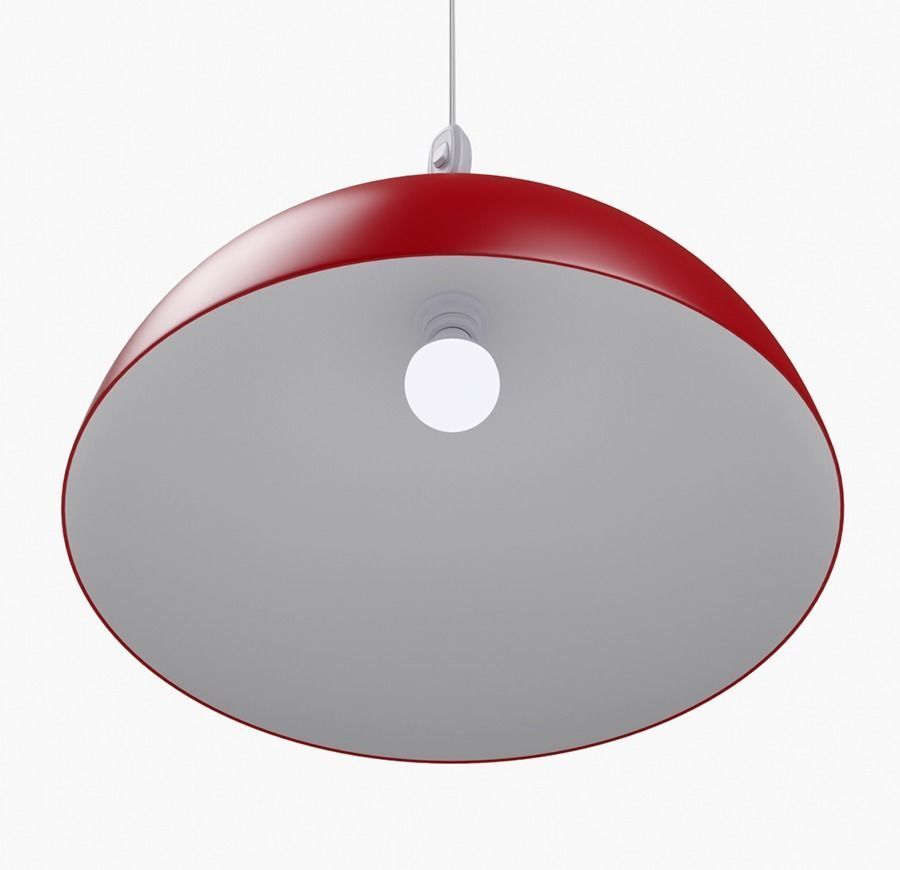 Hanging lamp Low-poly 3D model_3