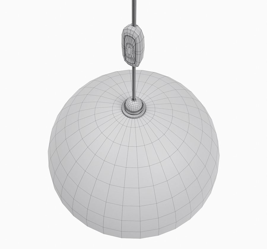 Hanging lamp Low-poly 3D model_8