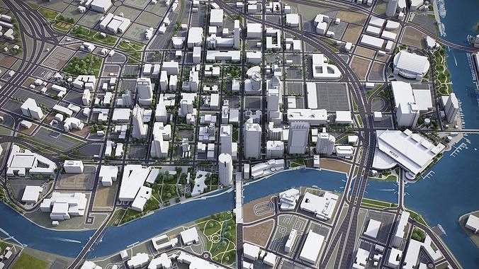 Tampa Low-poly 3D model 4