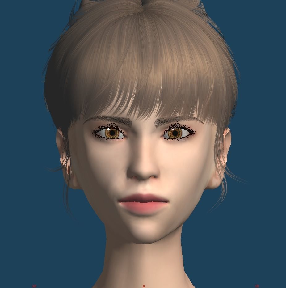 Unity Humanoid Model Female 025 Free 3D model_4
