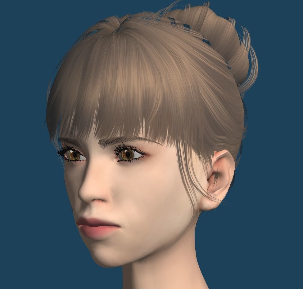 Unity Humanoid Model Female 025 Free 3D model_10