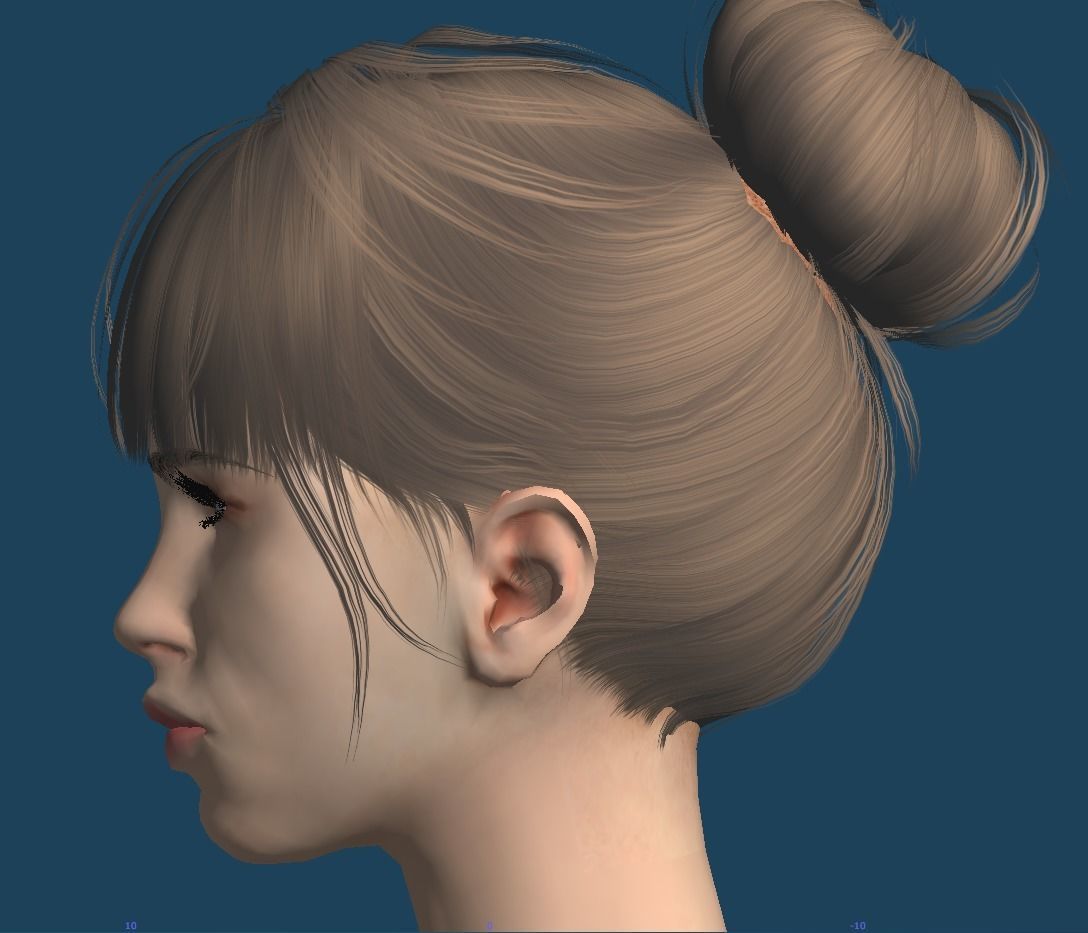 Unity Humanoid Model Female 025 Free 3D model_5