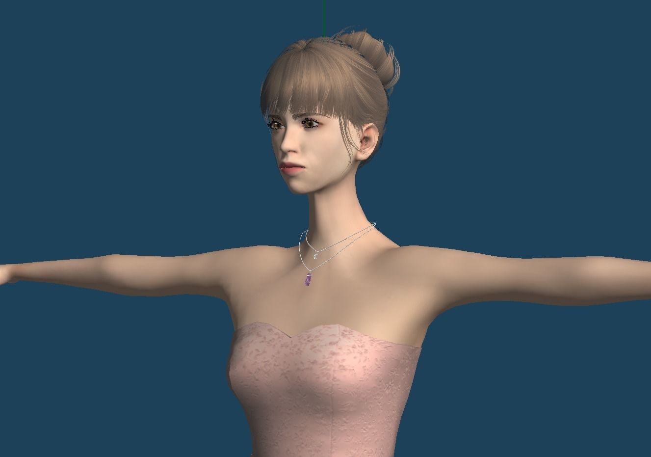 Unity Humanoid Model Female 025 Free 3D model_11