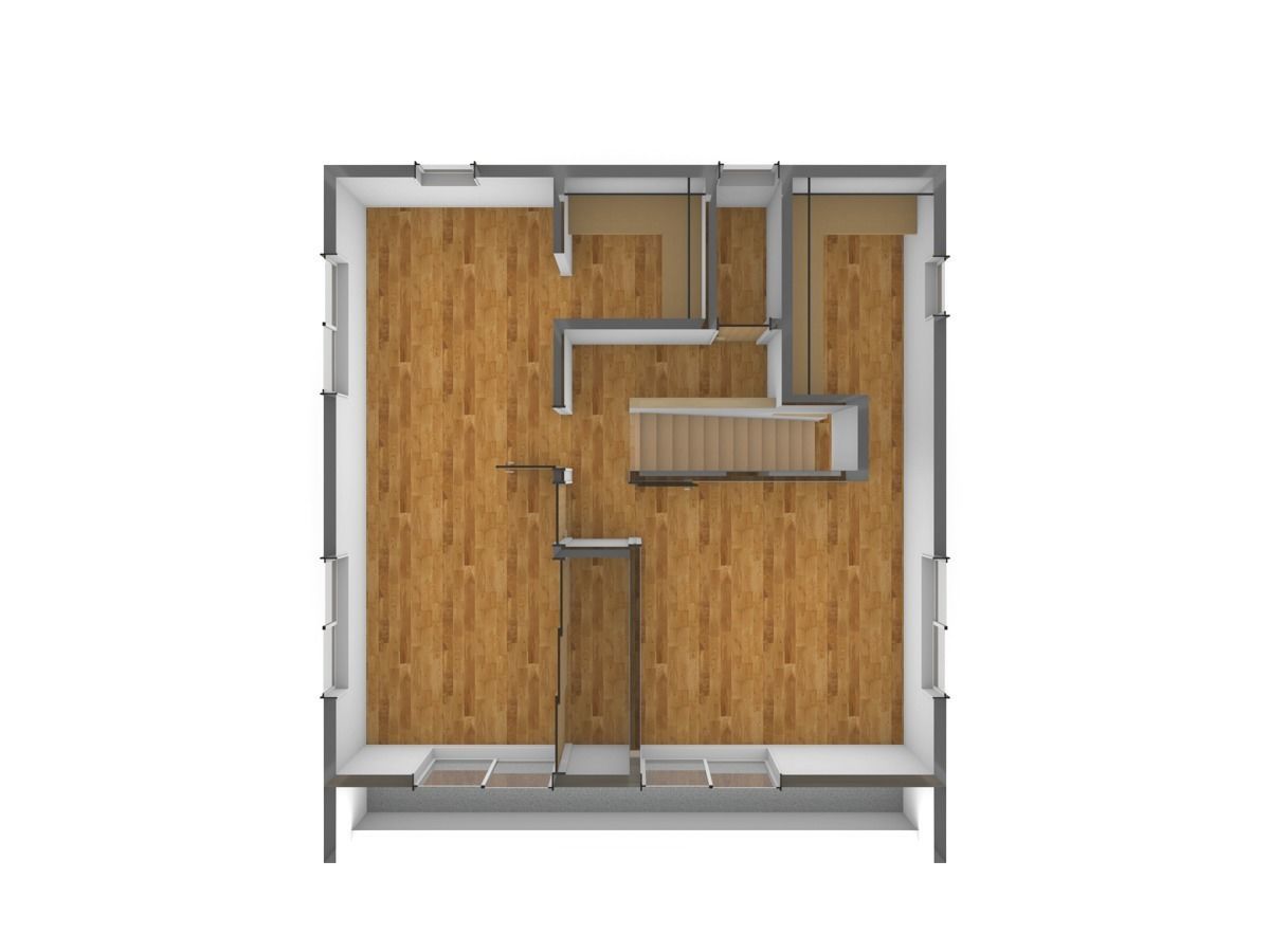 House model for background 13 Low-poly 3D model_9