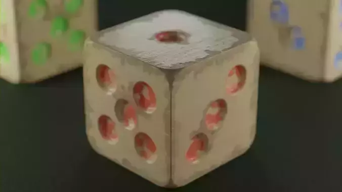 Dice used 3D model