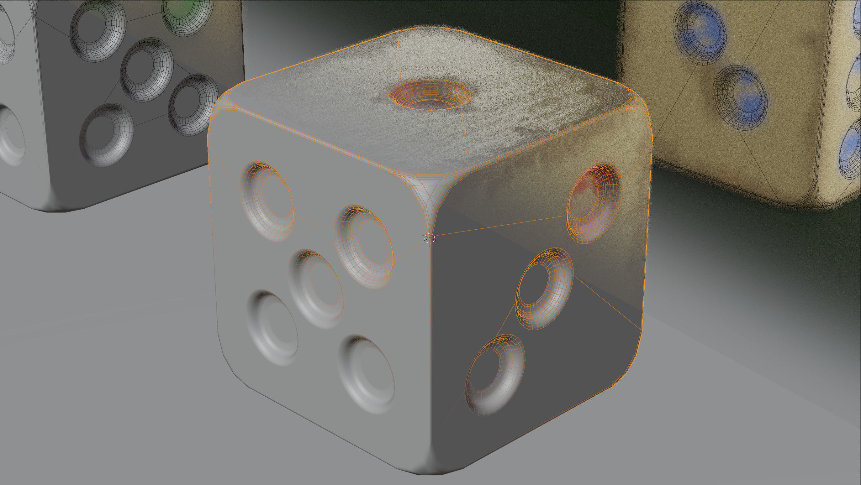 Dice used 3D model_2