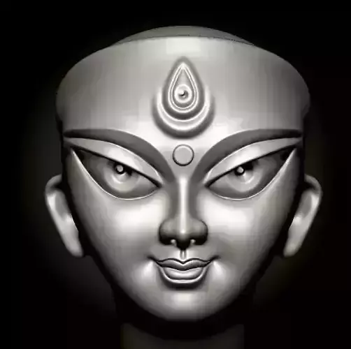 maa durga head