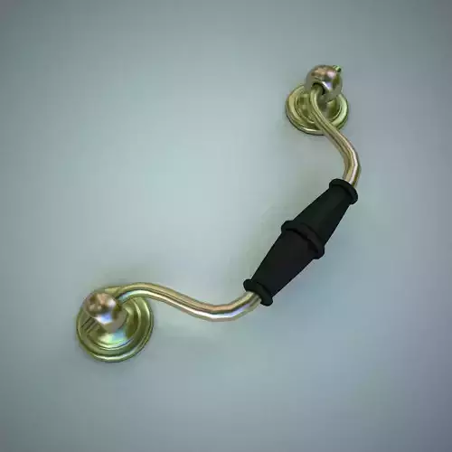 Furniture Door Handle Knob 3d model Low-poly 3D model