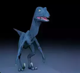 Veloraptor dinosaur 3D model
