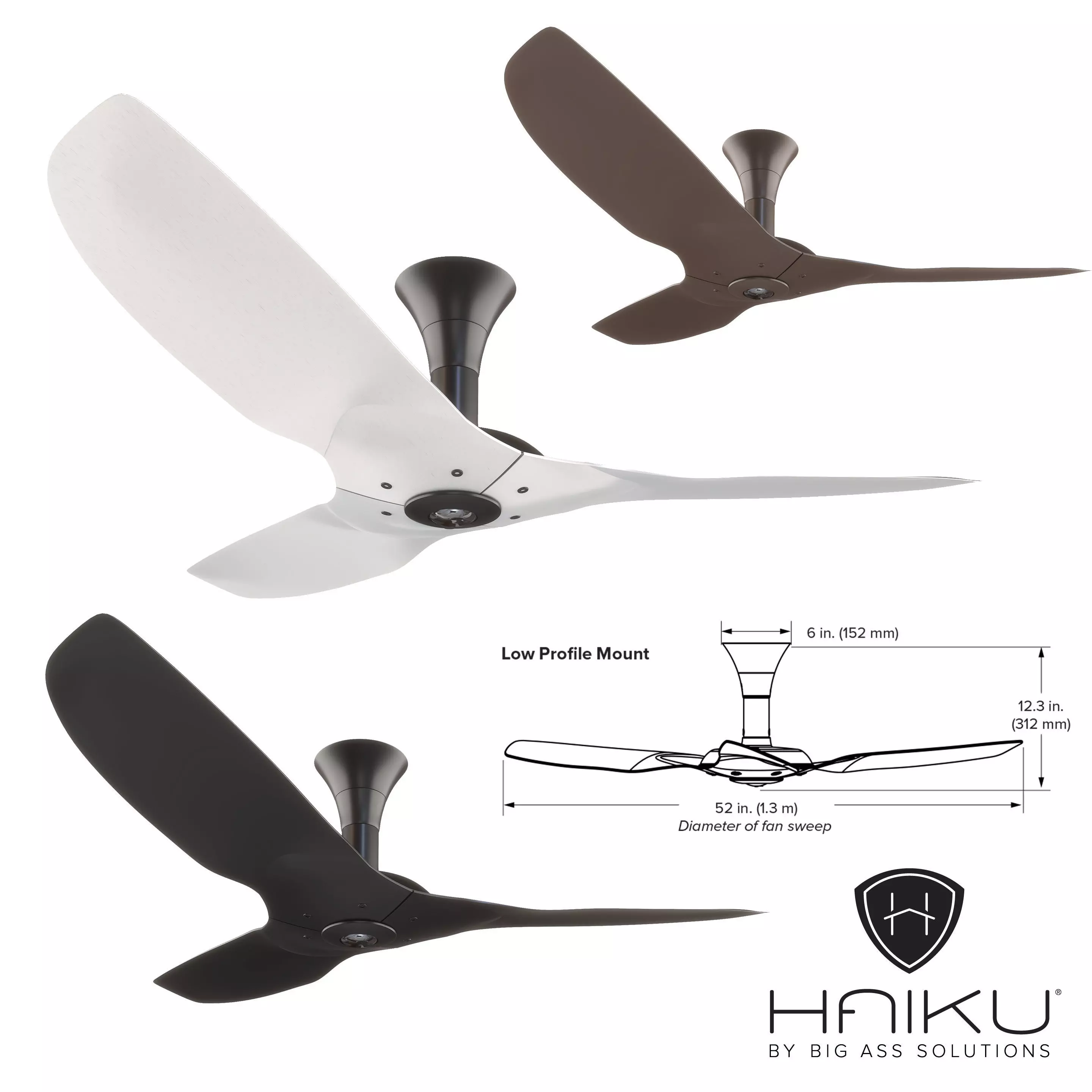 Haiku Luxe Series Fan 52 inch 3D model_0
