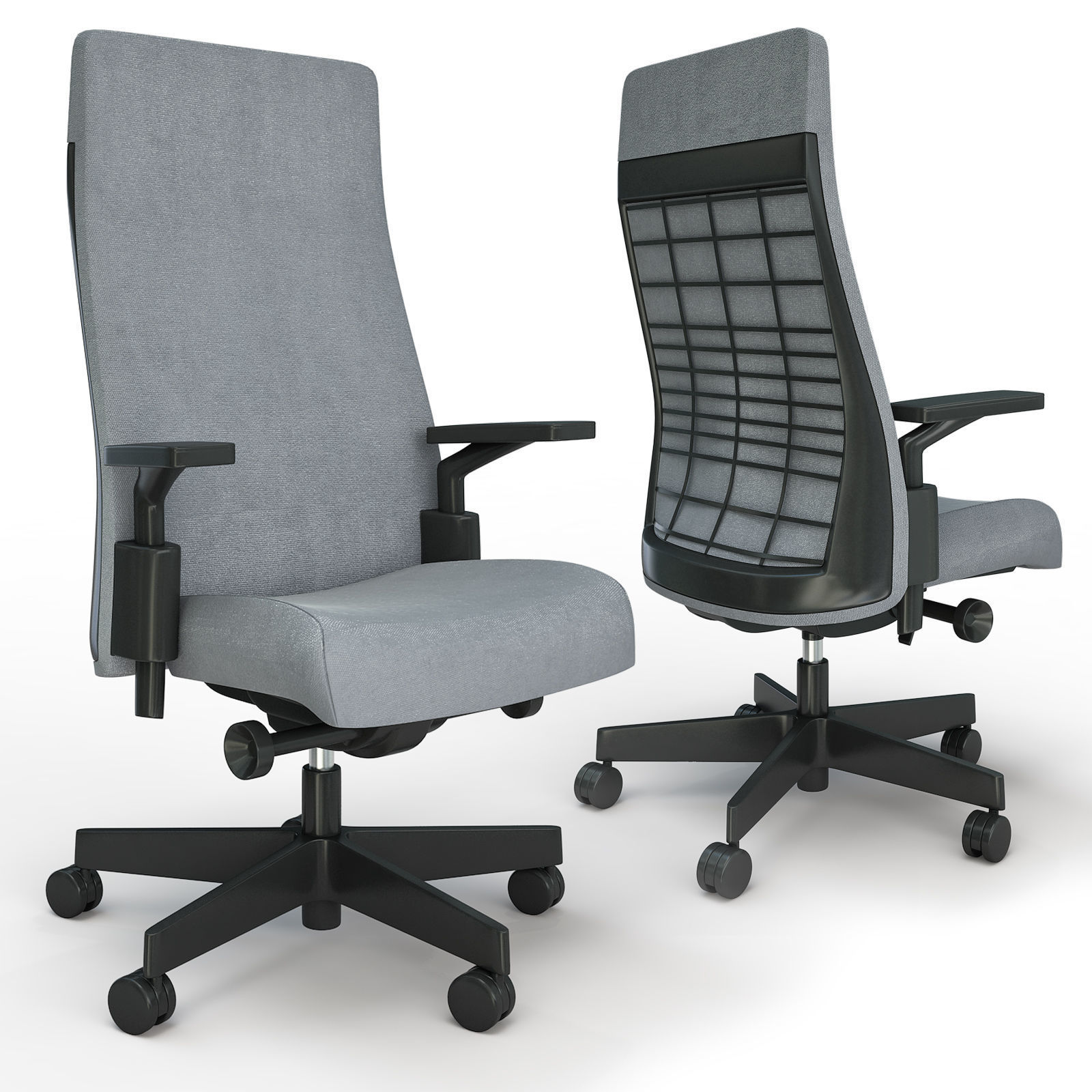 Knoll Remix Hight Back Chair 3D model CGTrader