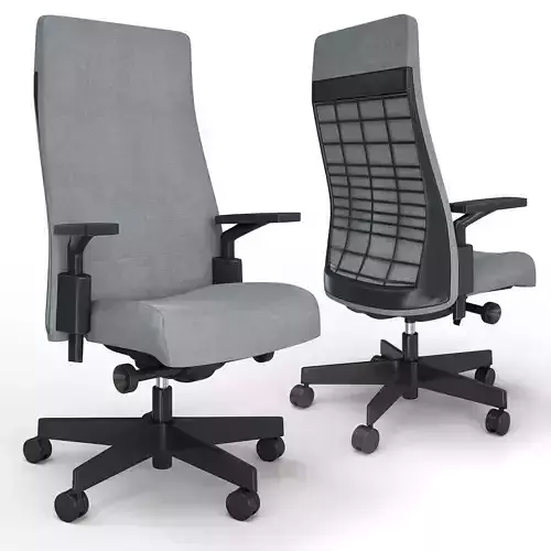 Knoll Remix - Hight Back Chair 3D model