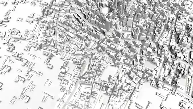 Lowpoly Medium Size City