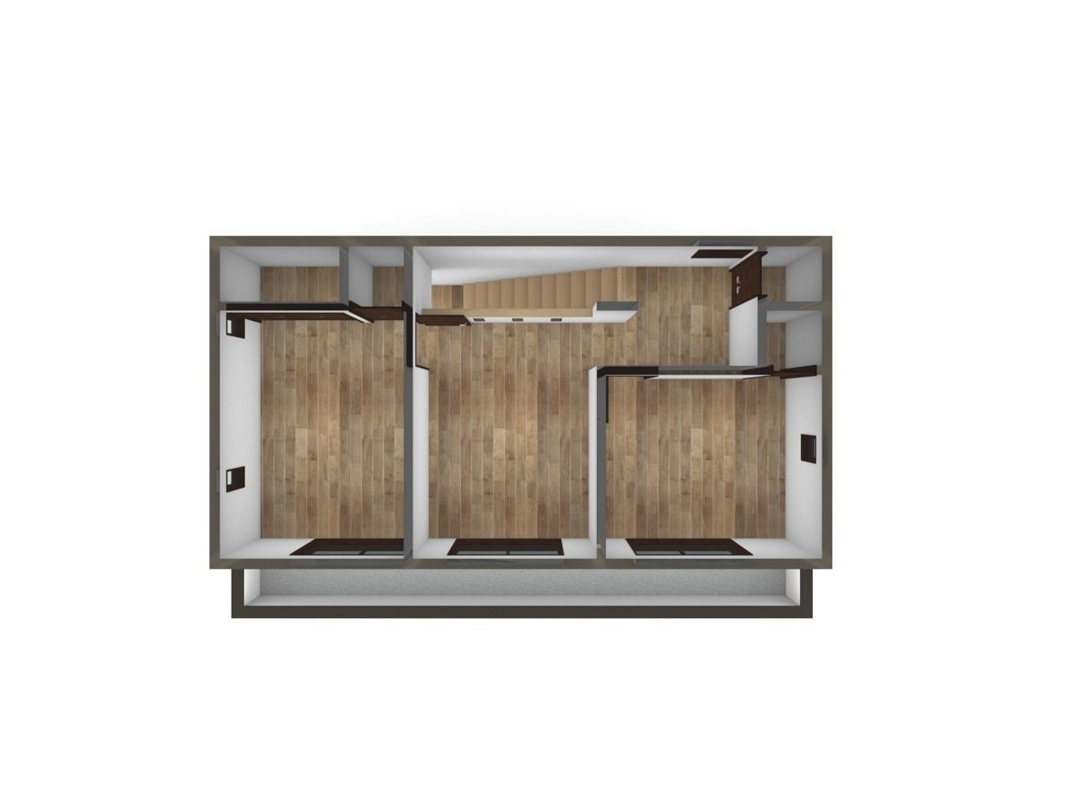 House model for background 30 Low-poly 3D model_10