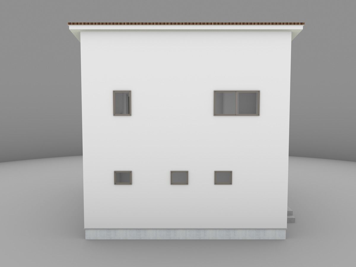 House model for background 24 Low-poly 3D model_5