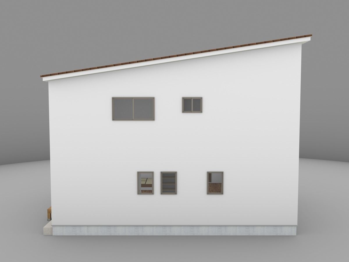 House model for background 24 Low-poly 3D model_3