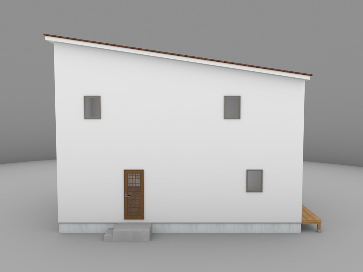 House model for background 24 Low-poly 3D model_7