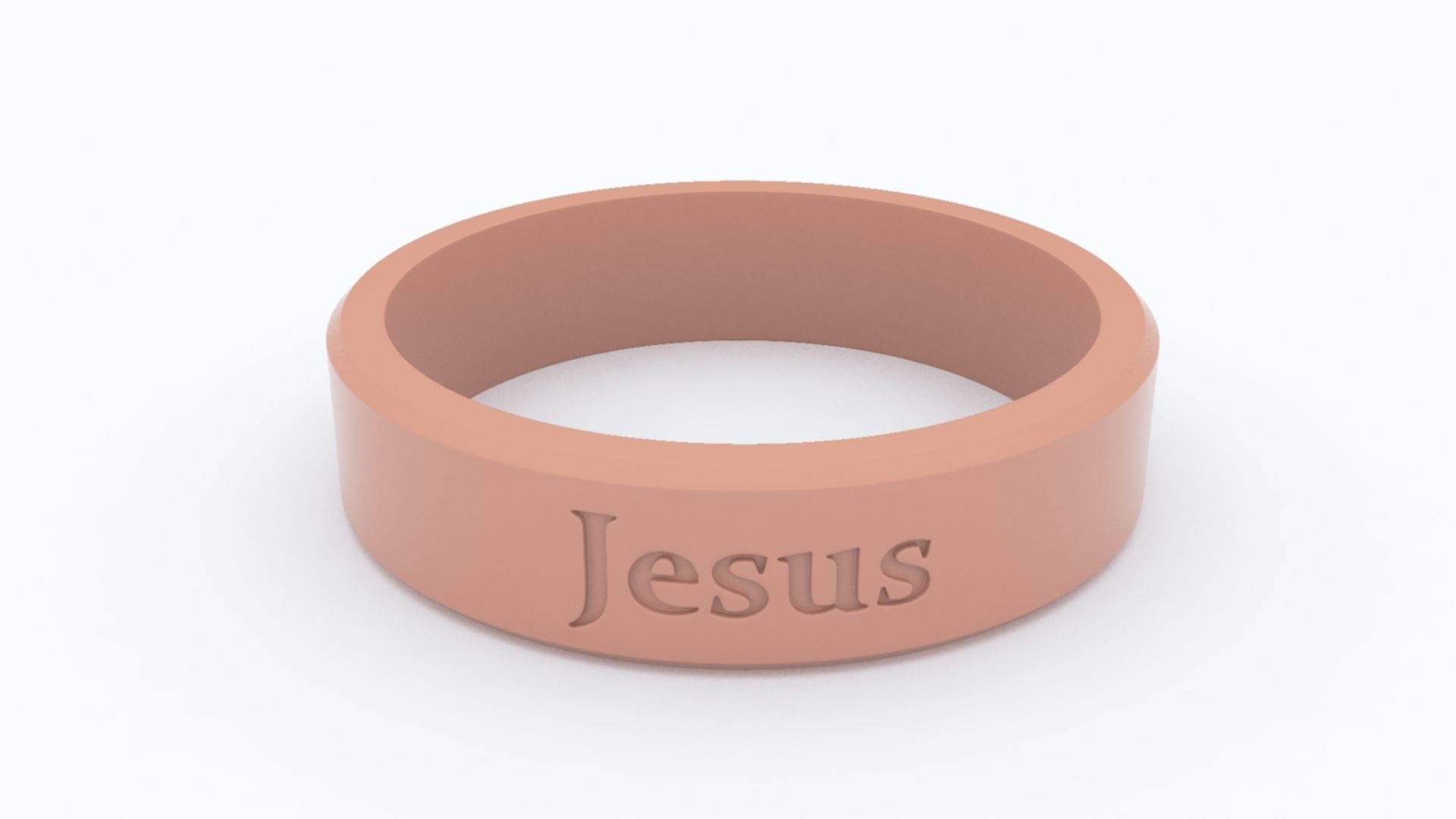 Jesus Ring Blue 3D print model_6
