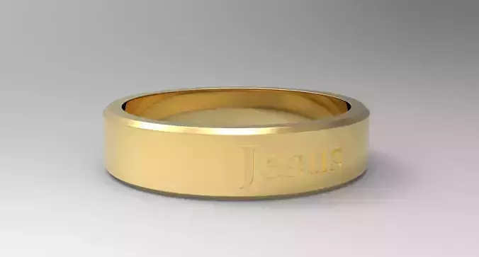 Jesus Ring Gold