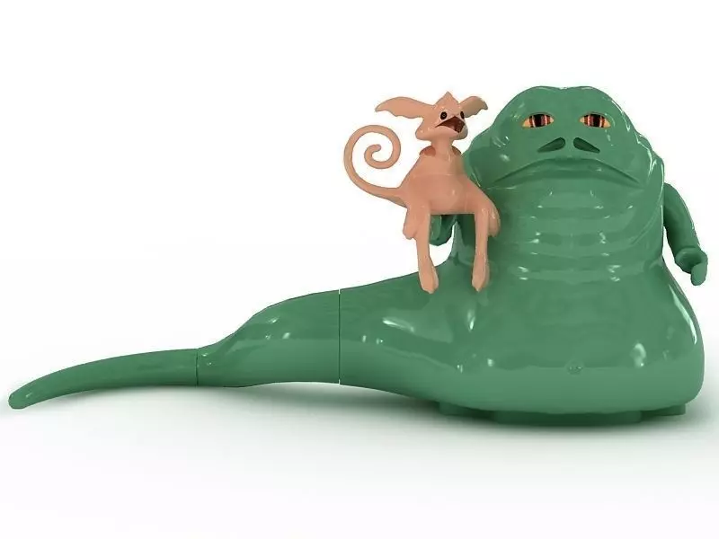 LEGO Minfigure Jabba the Hutt 3D model_0