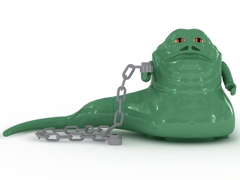 LEGO Minfigure Jabba the Hutt 3D model_2