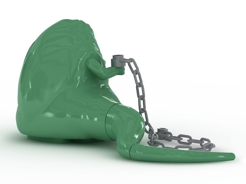 LEGO Minfigure Jabba the Hutt 3D model_3