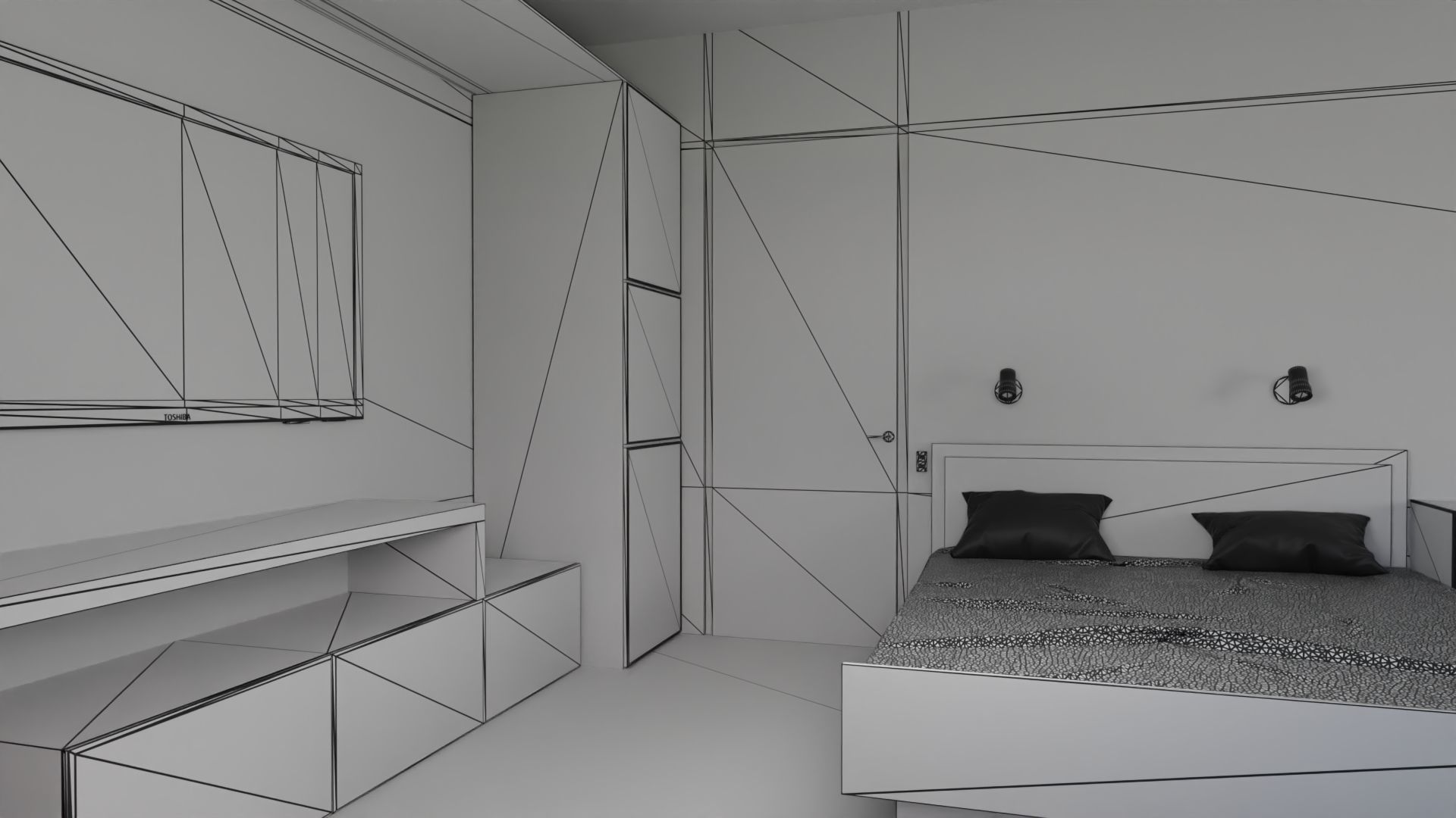 Hotel Room 3D model_7