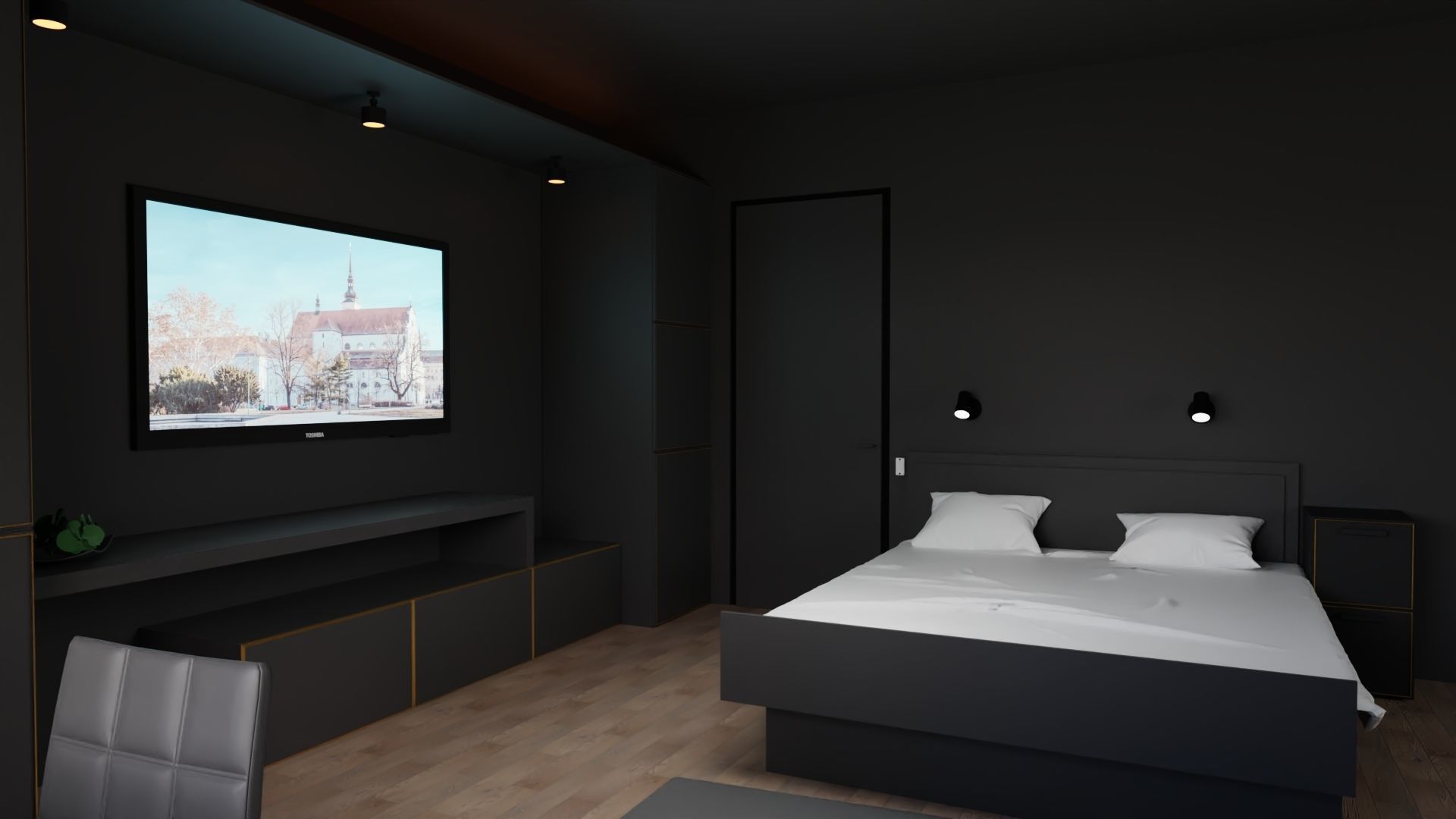 Hotel Room 3D model_2