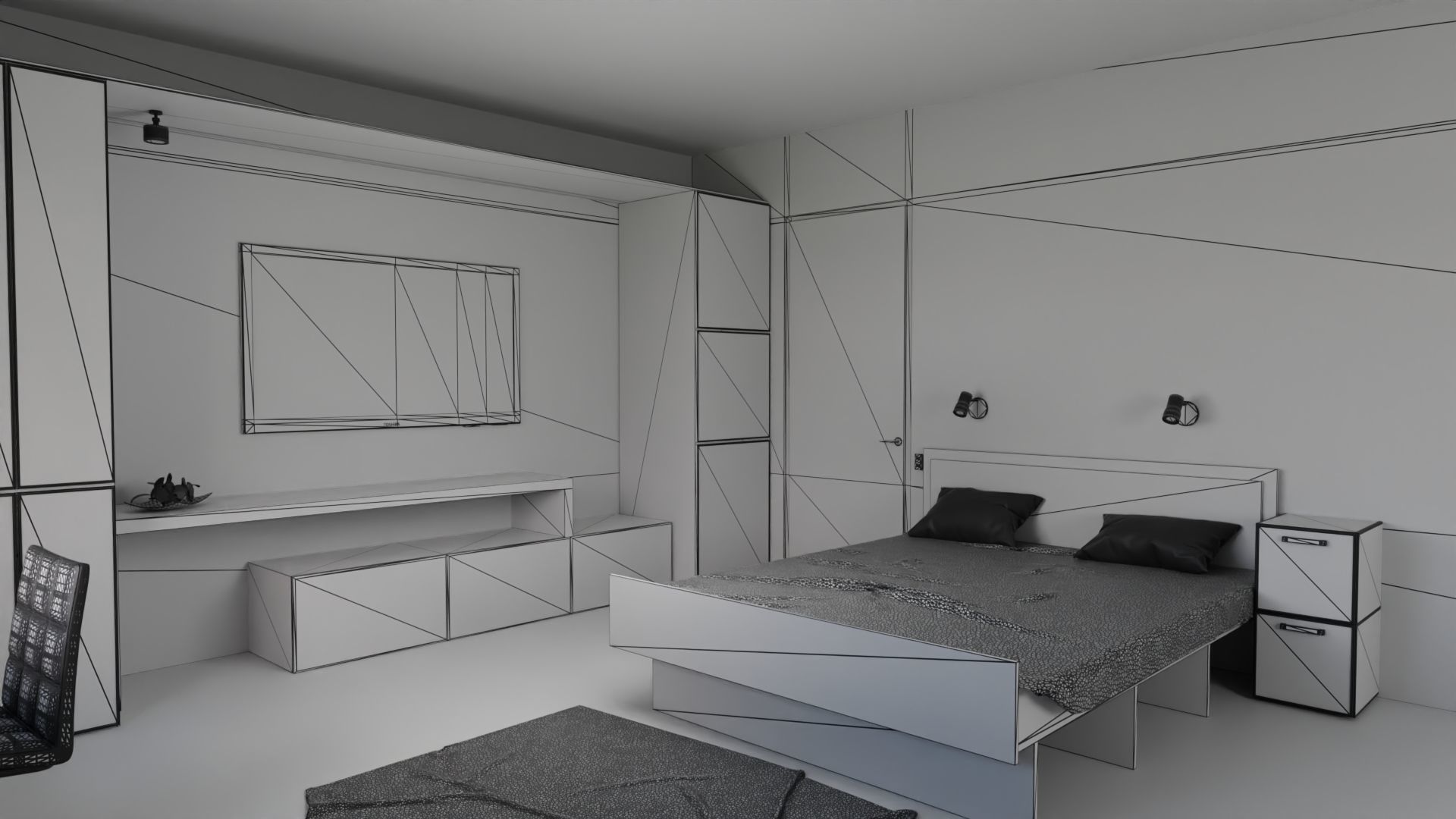 Hotel Room 3D model_5