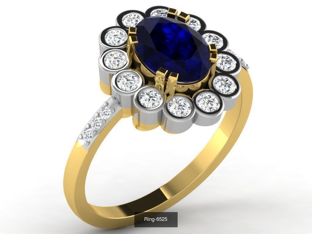 66 Flower rings 3D Model Collection_69