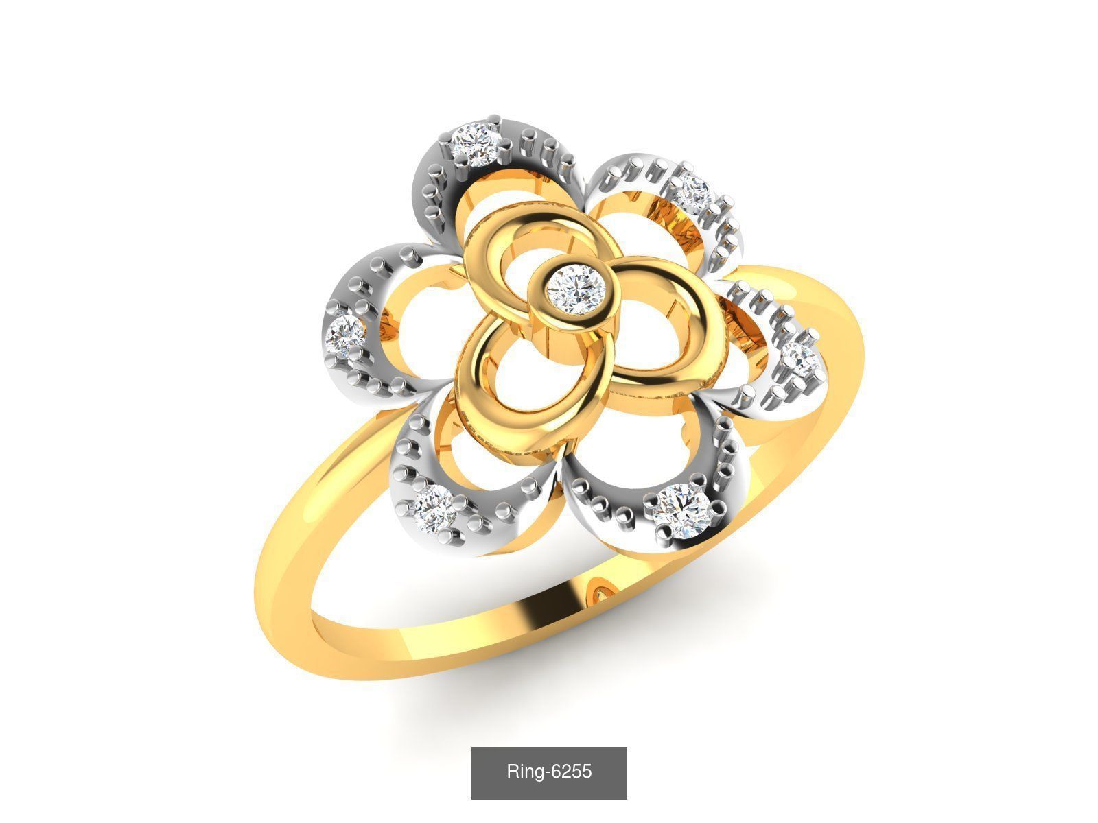 66 Flower rings 3D Model Collection_52