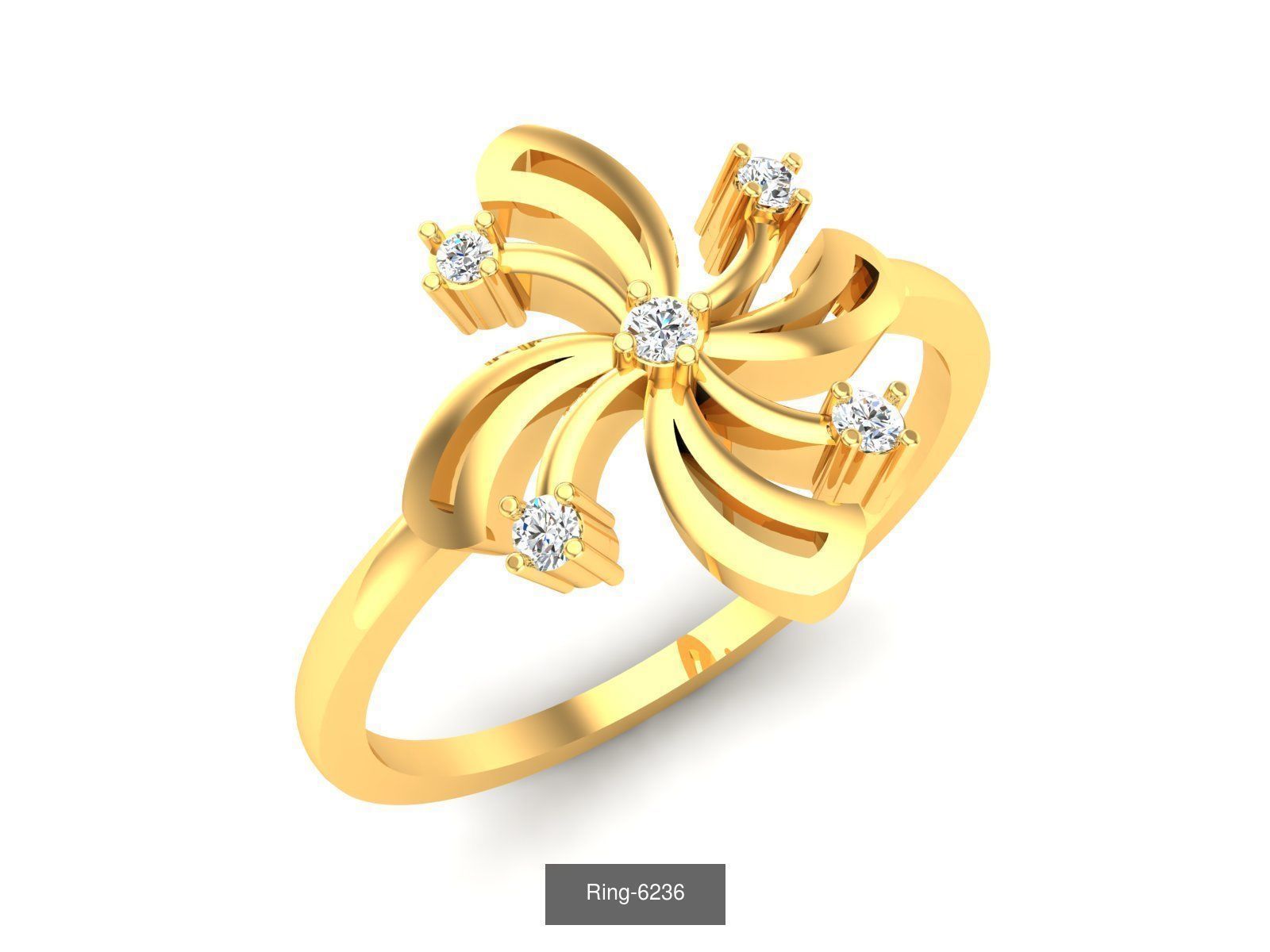 66 Flower rings 3D Model Collection_57