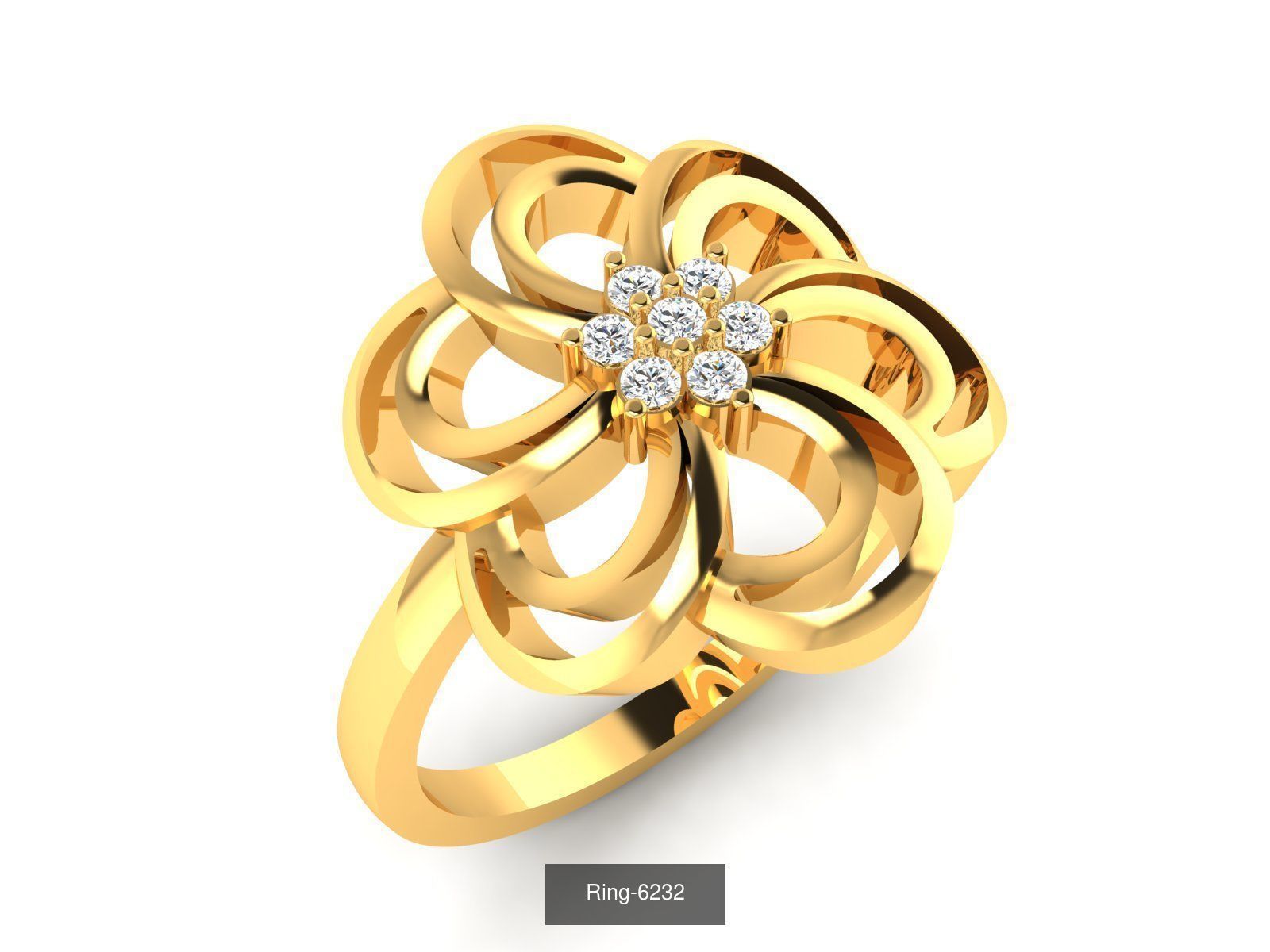 66 Flower rings 3D Model Collection_59