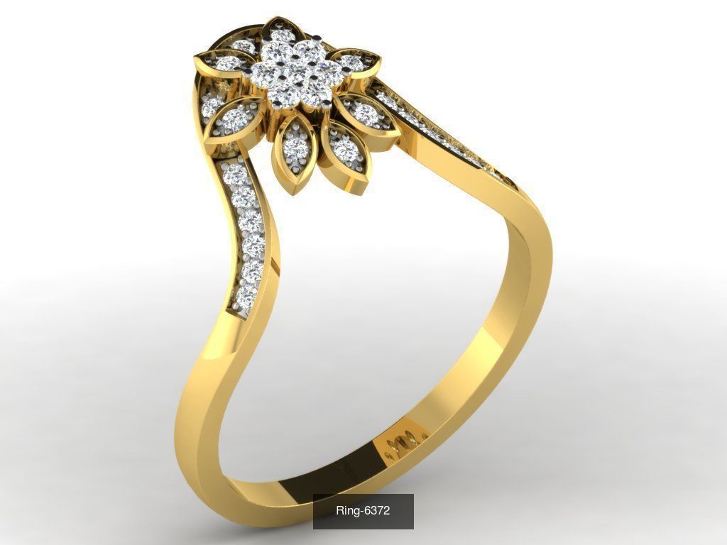 66 Flower rings 3D Model Collection_33