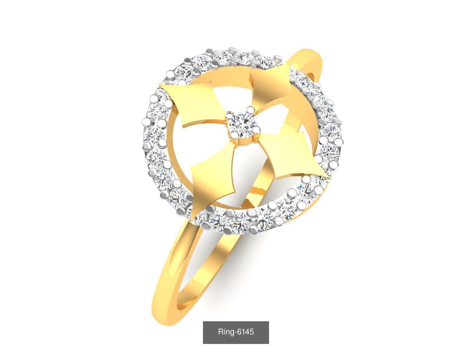 66 Flower rings 3D Model Collection_19