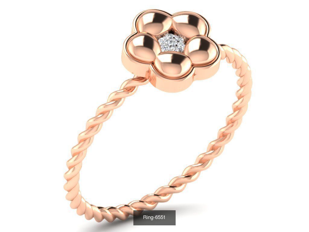 66 Flower rings 3D Model Collection_67