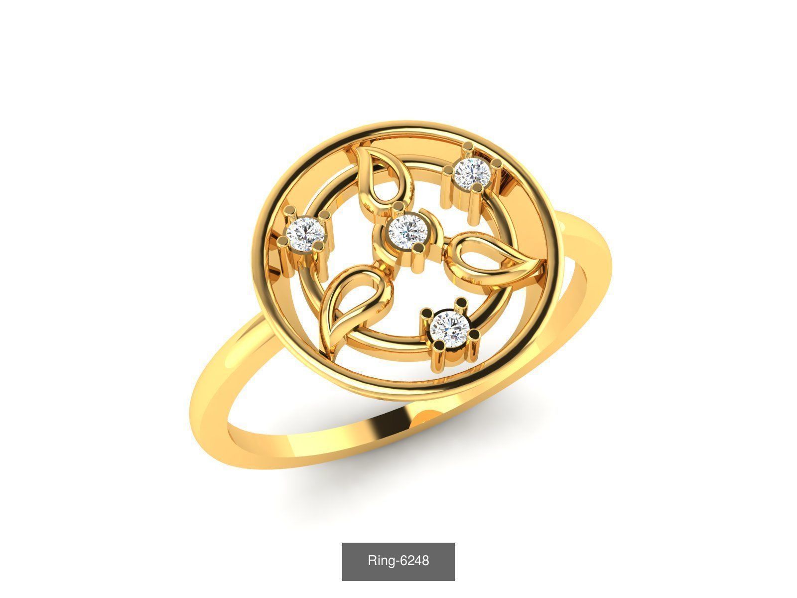 66 Flower rings 3D Model Collection_56
