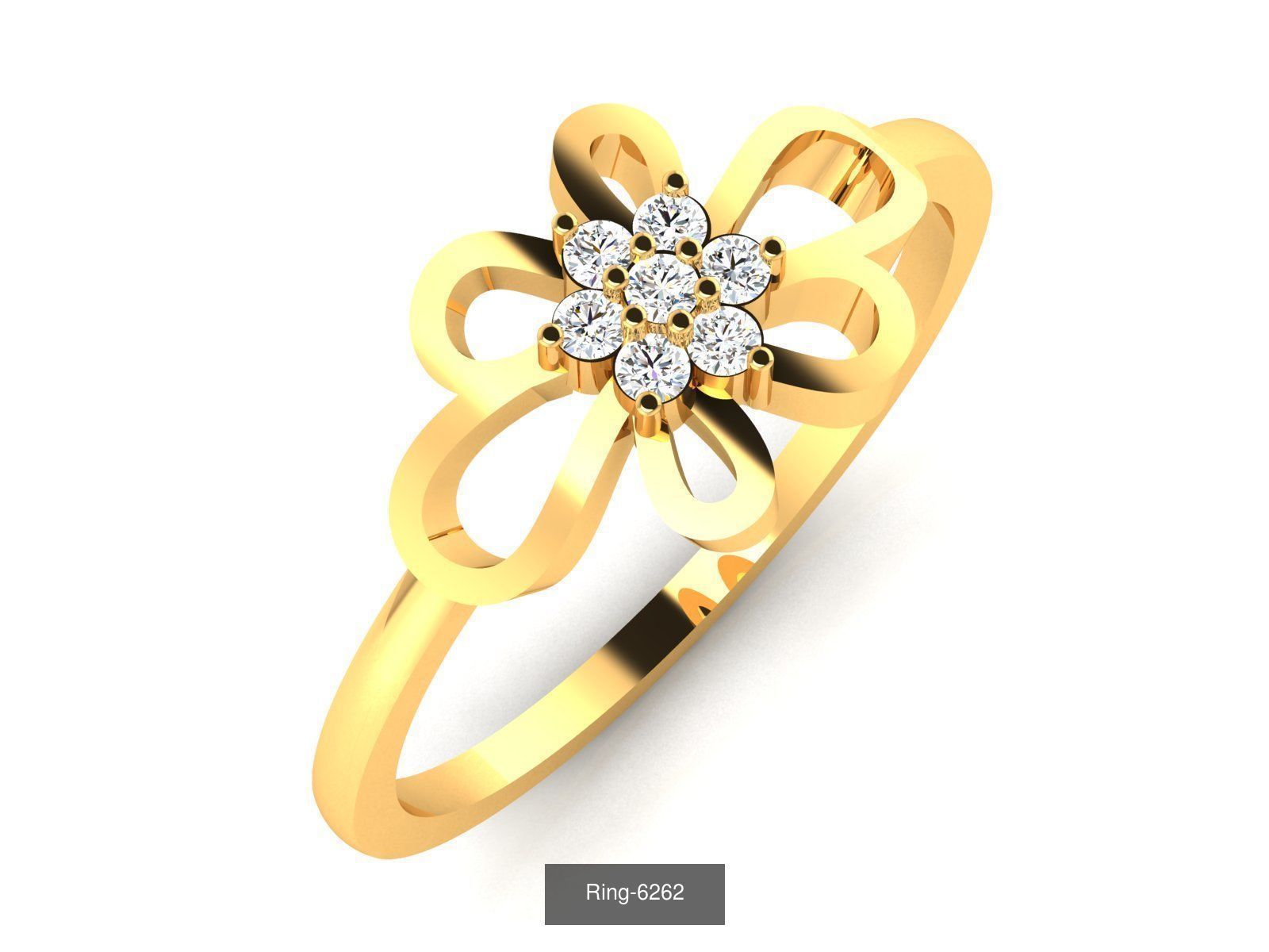 66 Flower rings 3D Model Collection_47