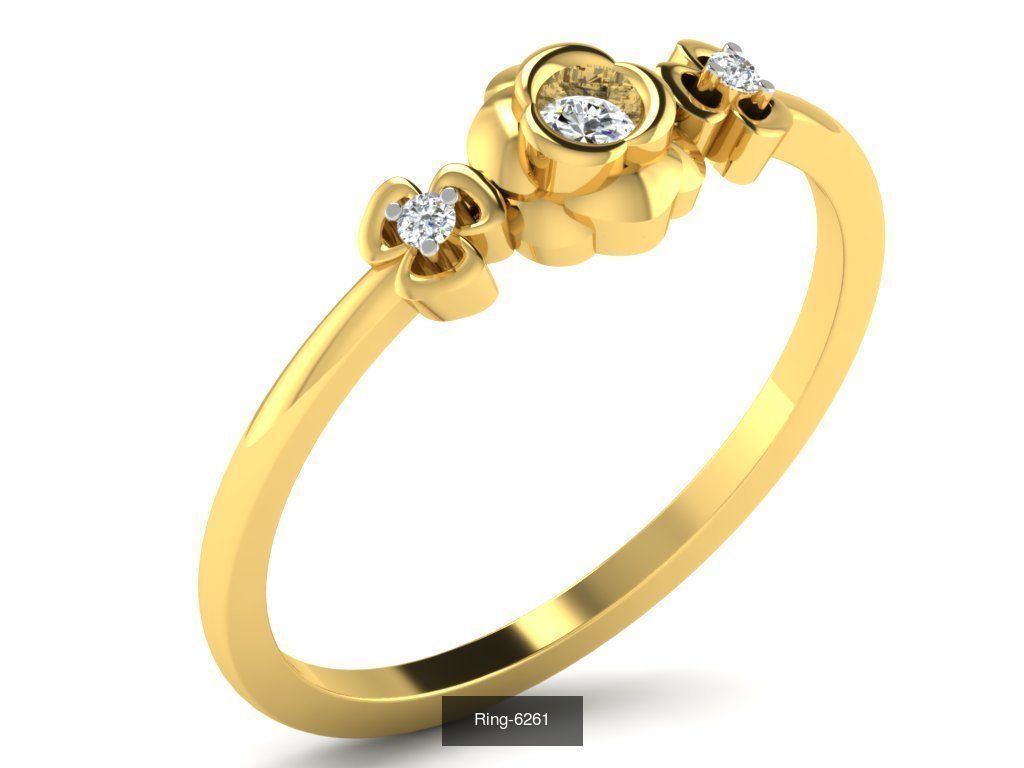 66 Flower rings 3D Model Collection_48