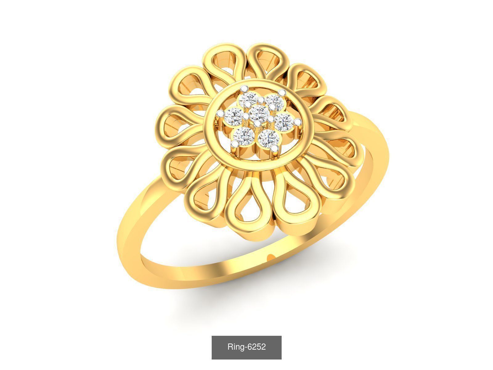 66 Flower rings 3D Model Collection_54