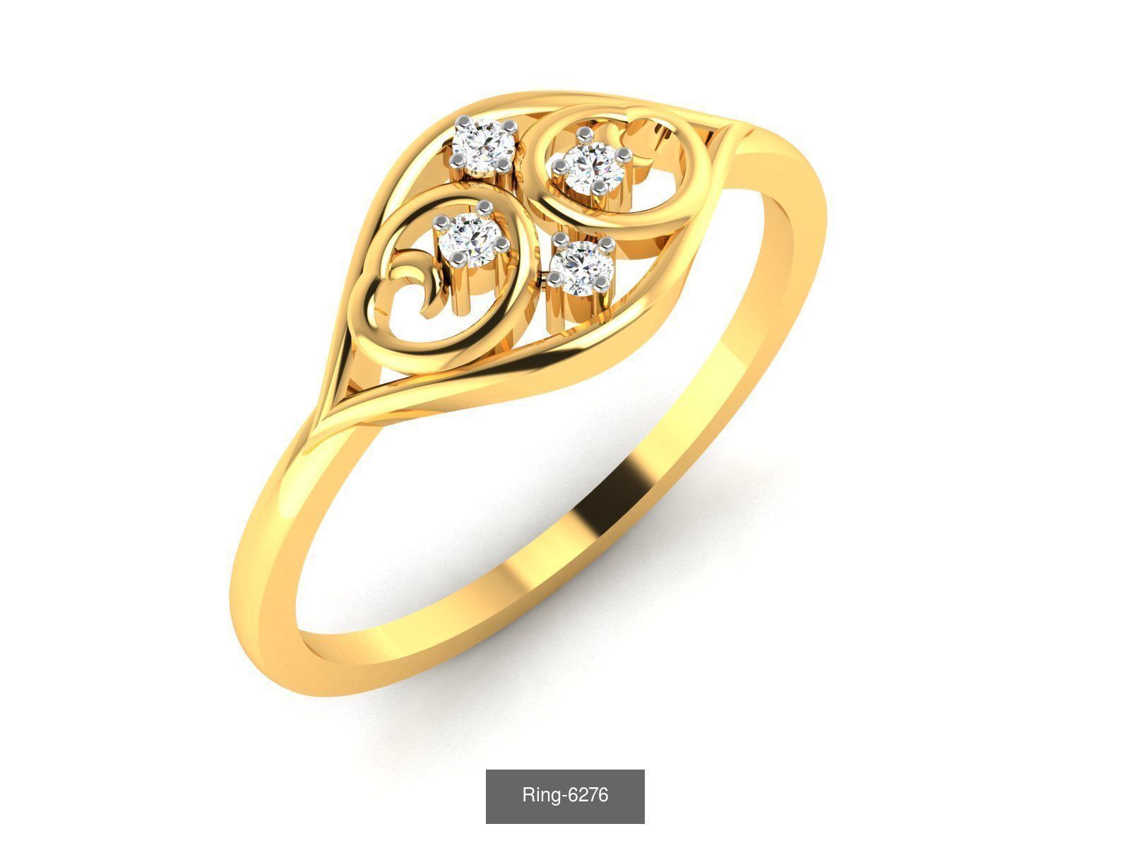 66 Flower rings 3D Model Collection_45