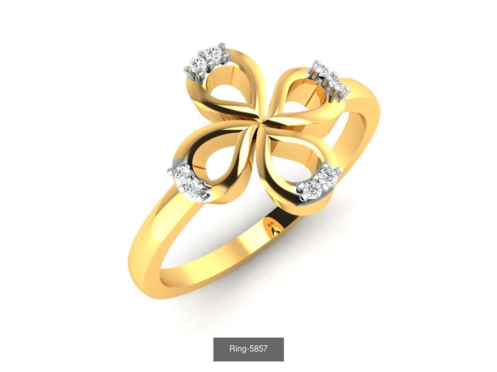 66 Flower rings 3D Model Collection_9